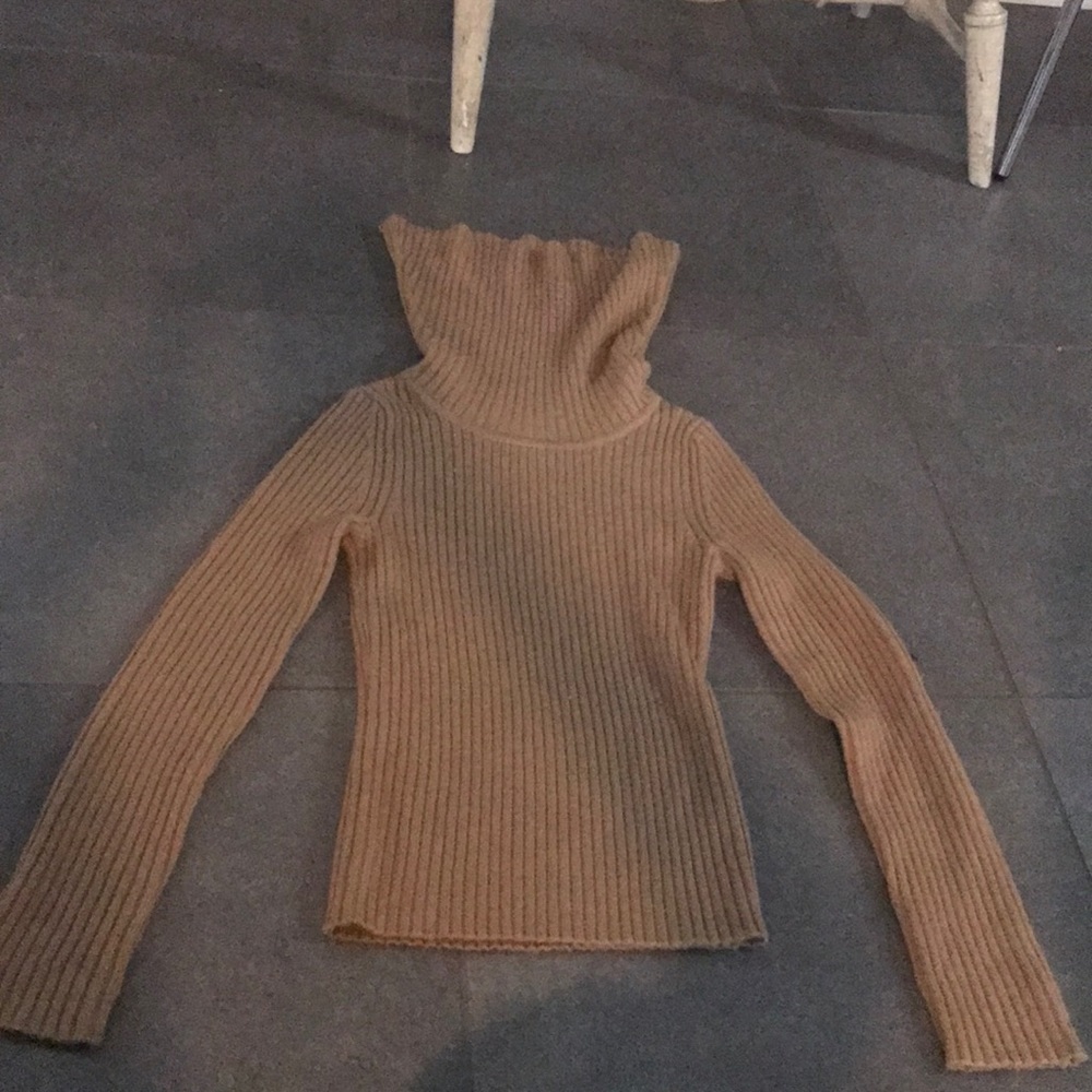 Light brown turtle neck